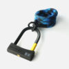 D-slot U-slot met textielkabel in lengte M en kleur morpho blue