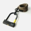 D-slot U-slot met textielkabel in lengte M en kleur wild hemp