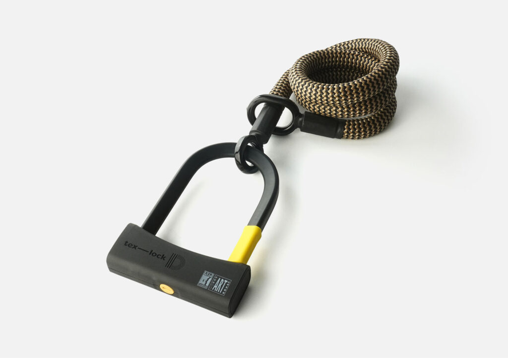D-slot U-slot met textielkabel in lengte M en kleur wild hemp