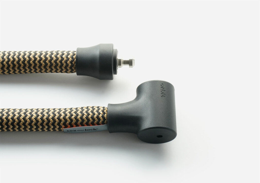 tex–lock orbit in electric grey met open slotbout en slotlichaam